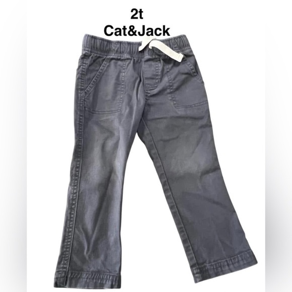 Cat & Jack Kids Gray Pants fits 2T play and fun - Picture 1 of 3